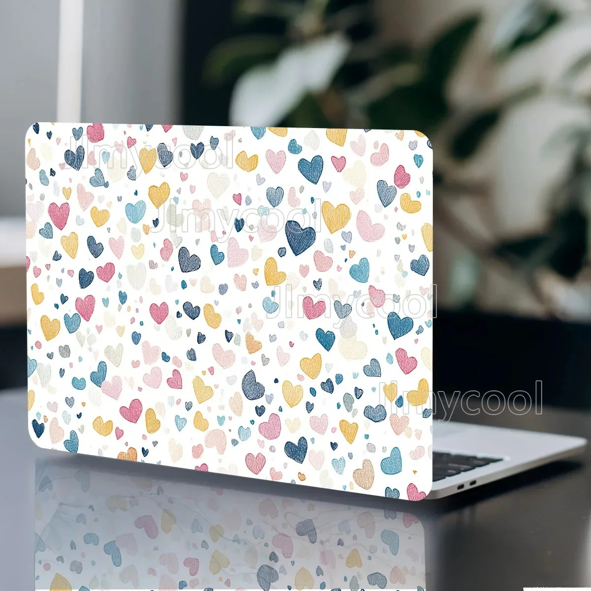 2 Pack Pattern Laptop Art Heart Sticker Case Universal Netbook Light Beige