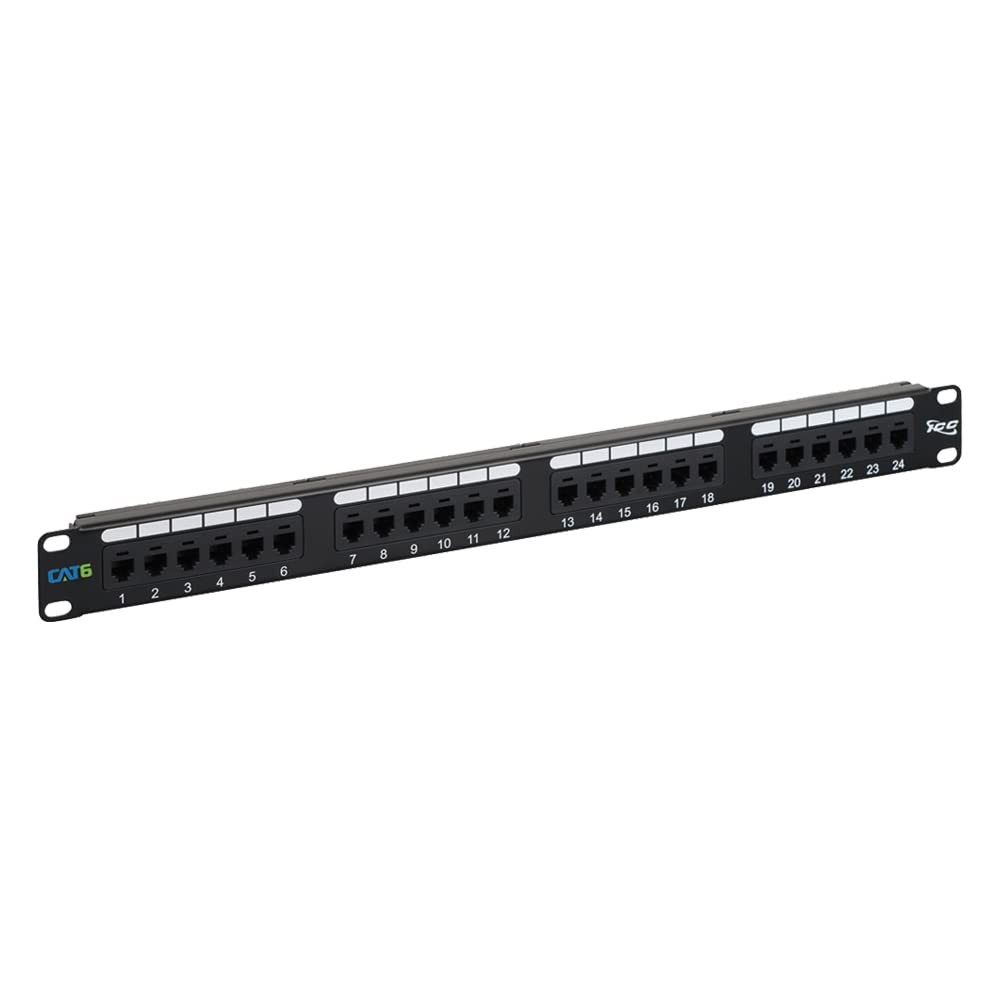 ICC CAT6 Patch Panel, UL Listed & PoE++ Rated Gigabit Applications, Rackmount 24