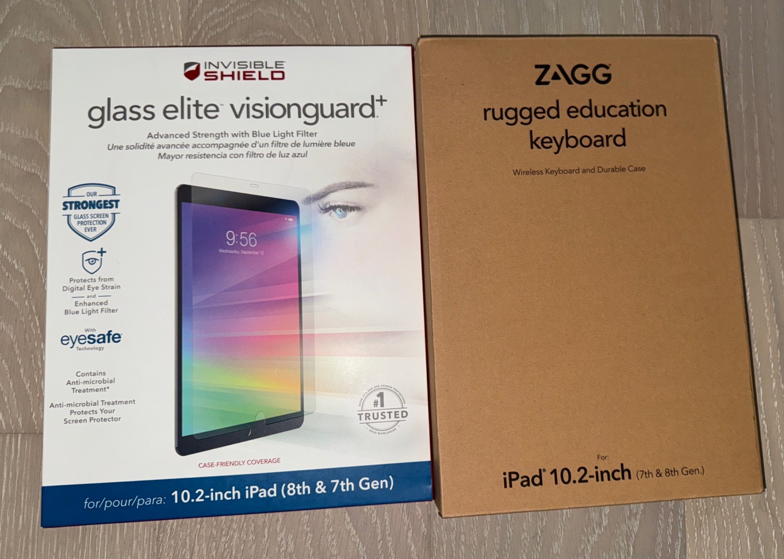 ZAGG Rugged Education Wireless Keyboard &  Durable Case For Ipad 10.2 Inch 9 8 7