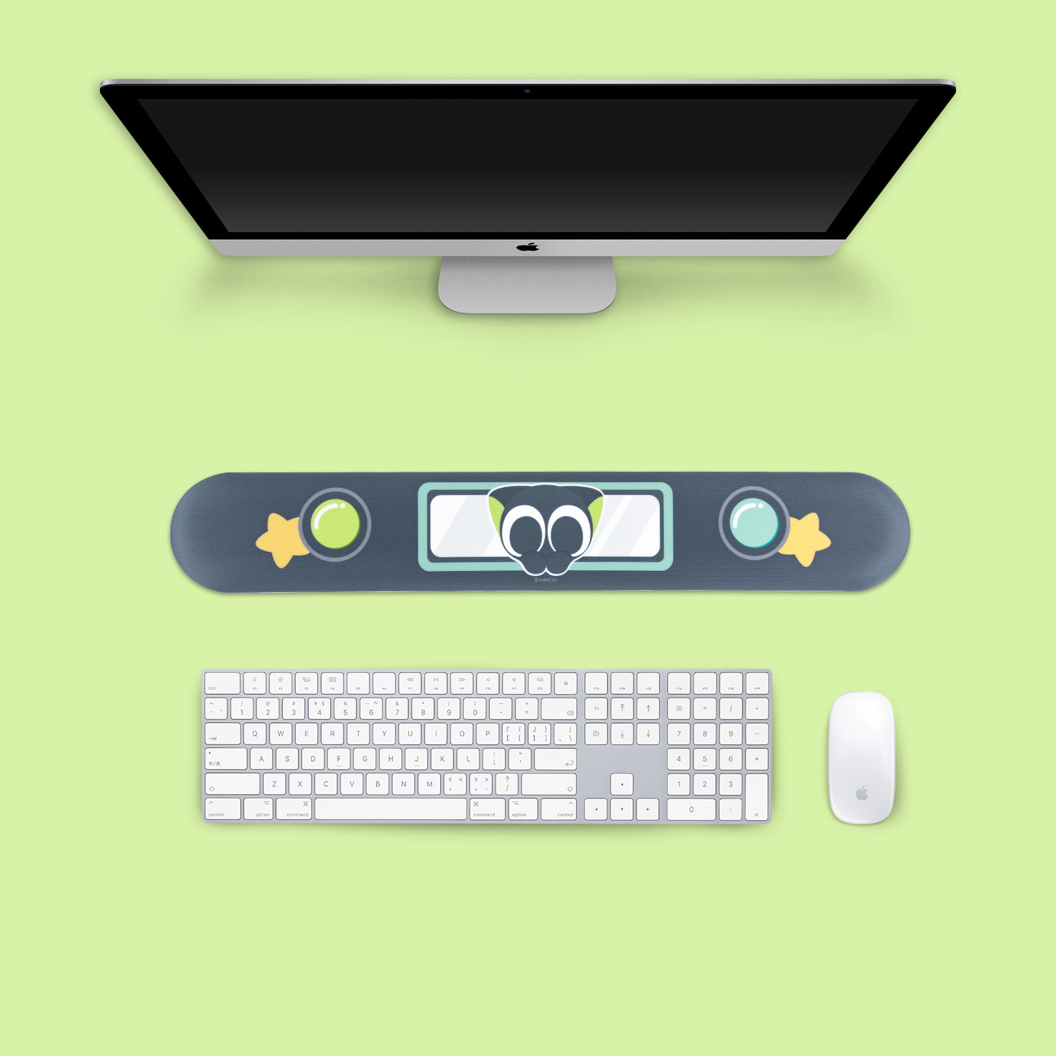GeekShare Mouse Pad & Wrist Rest Non-Slip Rubber Base Mouse Pad -The HEI Series