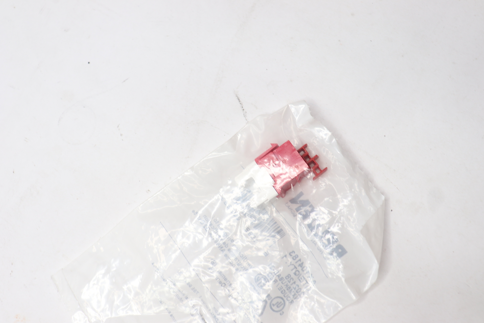 Belden CAT5E Modular Jack RJ45 Key Connect Style Red AX104183