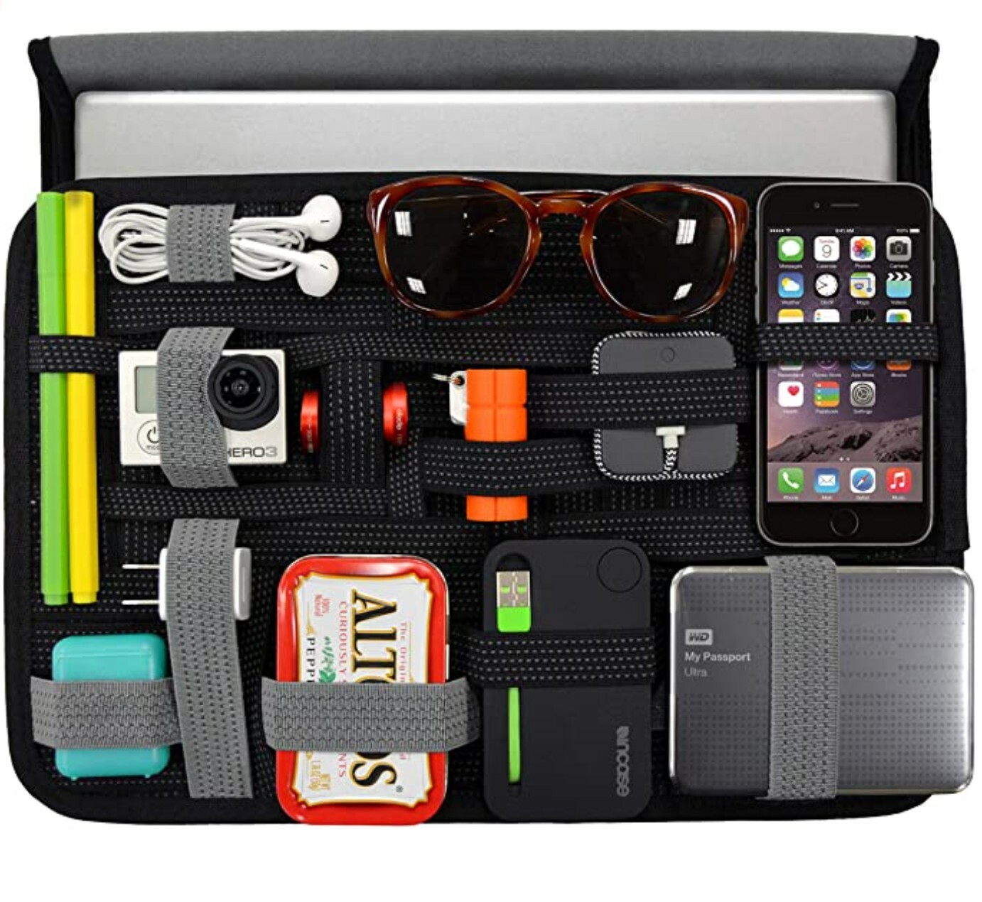 Cocoon CPG37BK GRID-IT Wrap 11 Laptop Accessory Organizer (Black/Gray)