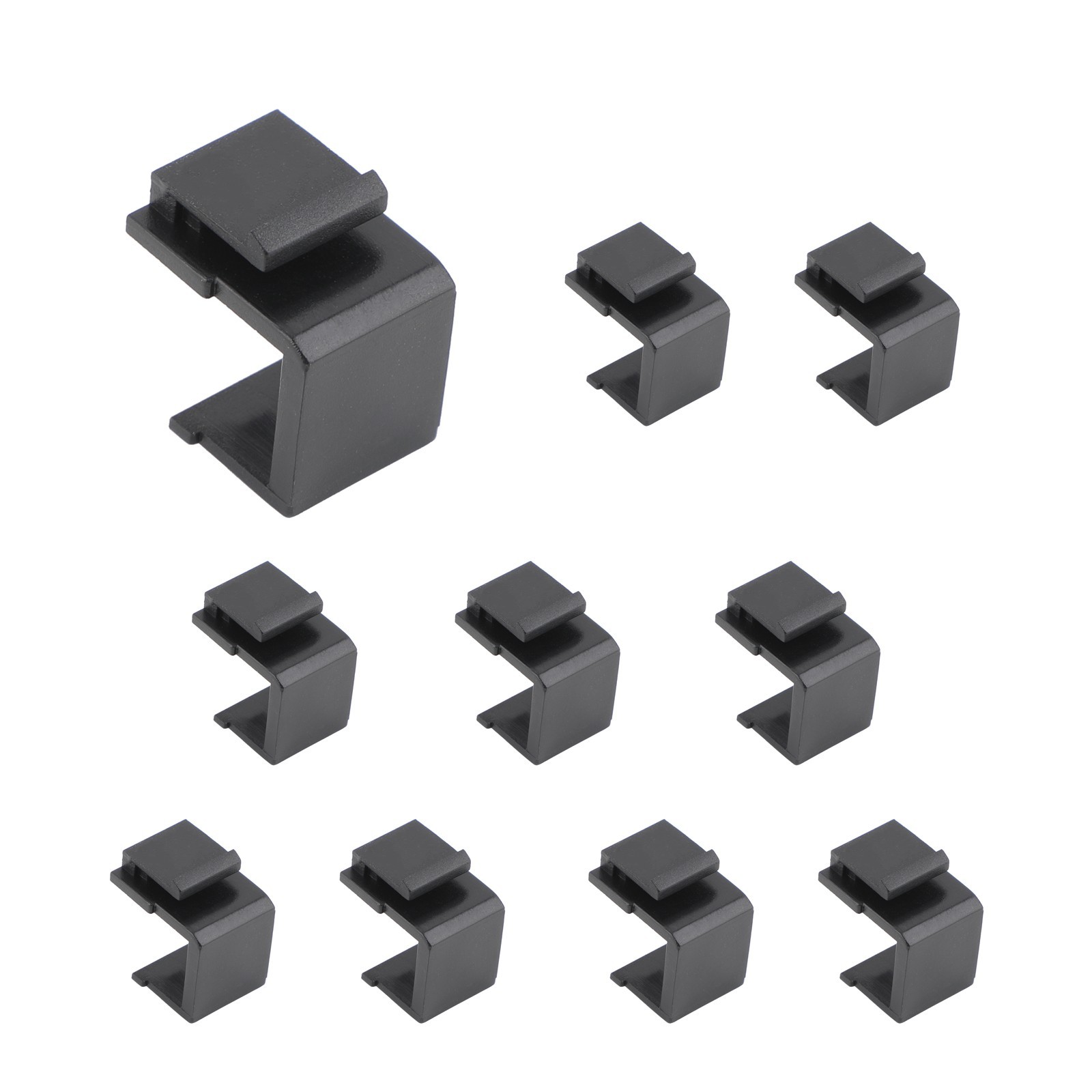 10/20/30/40/50 Pcs Blank Keystone Jack Snap-in Insert Filler For Keystone Wall P