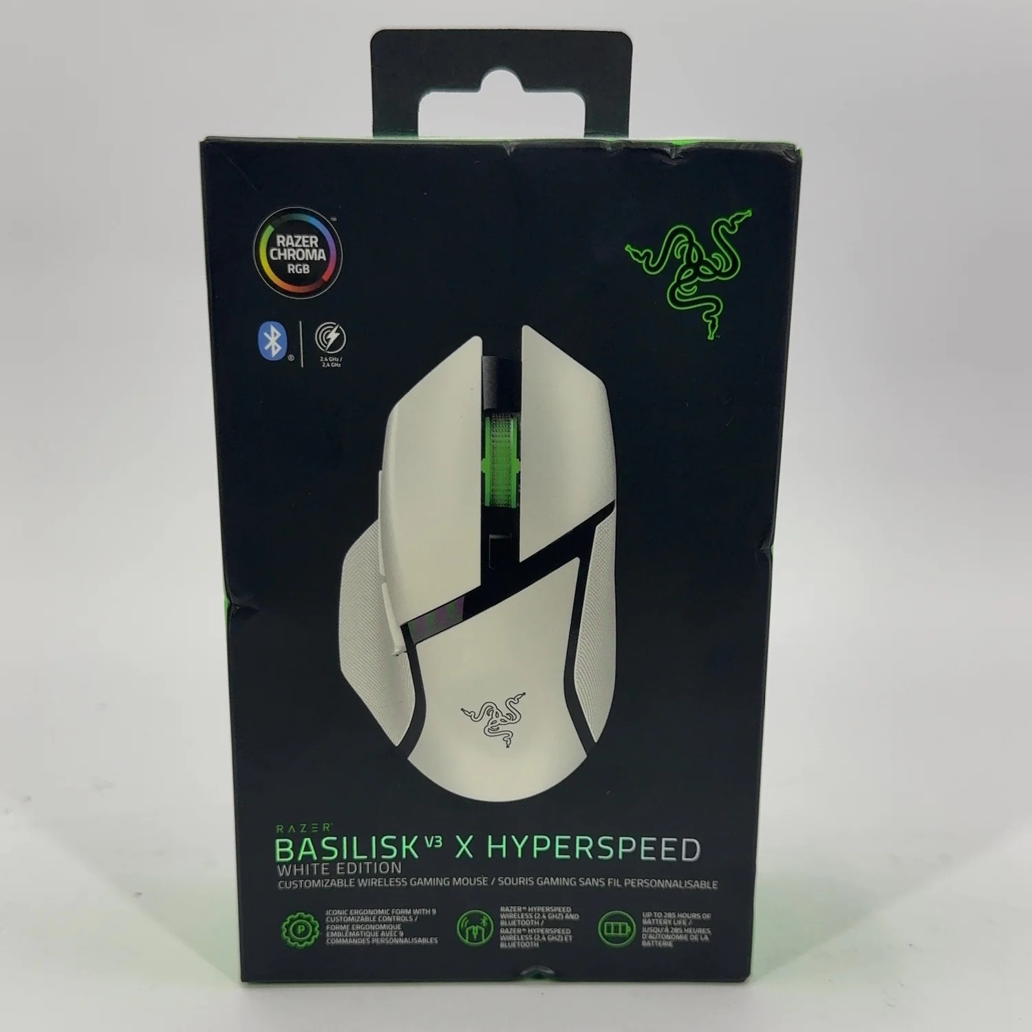 New Razer Basilisk V3 X Hyperspeed RZO1-0487 Wireless Mouse Black