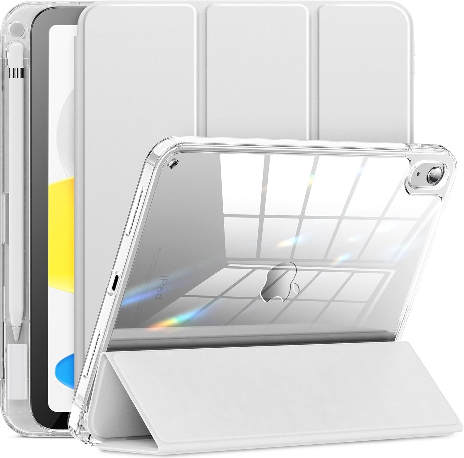 Case for iPad 11th Generation 11 Inch 2025, Clear Protective Slim Cover with Pen
