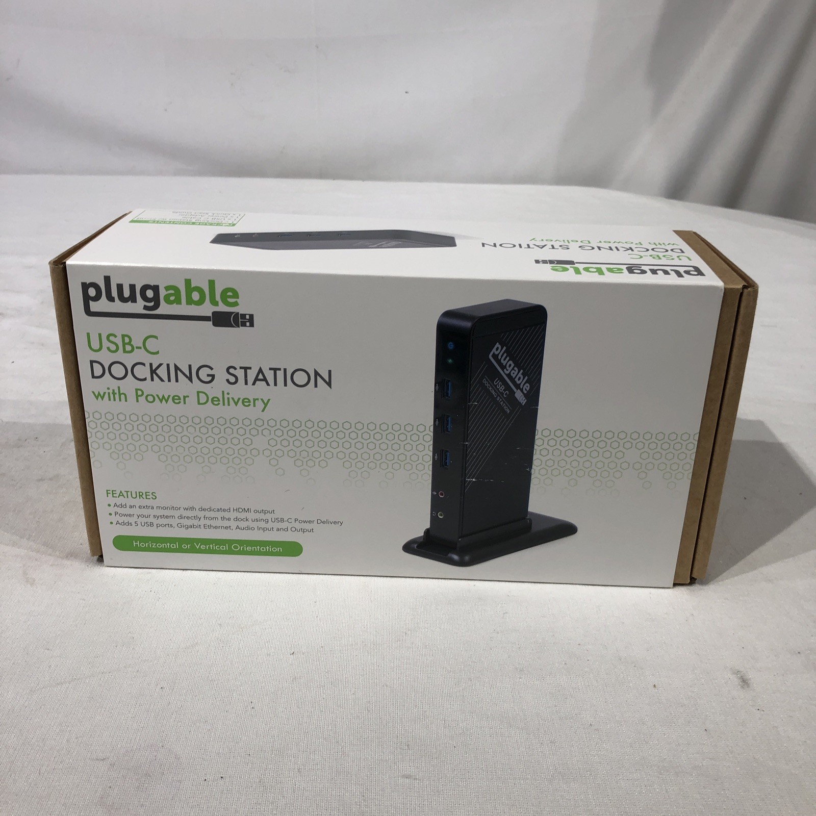 Plugable UD-CA1A USB-C Docking Charging Station with Power Delivery - Black