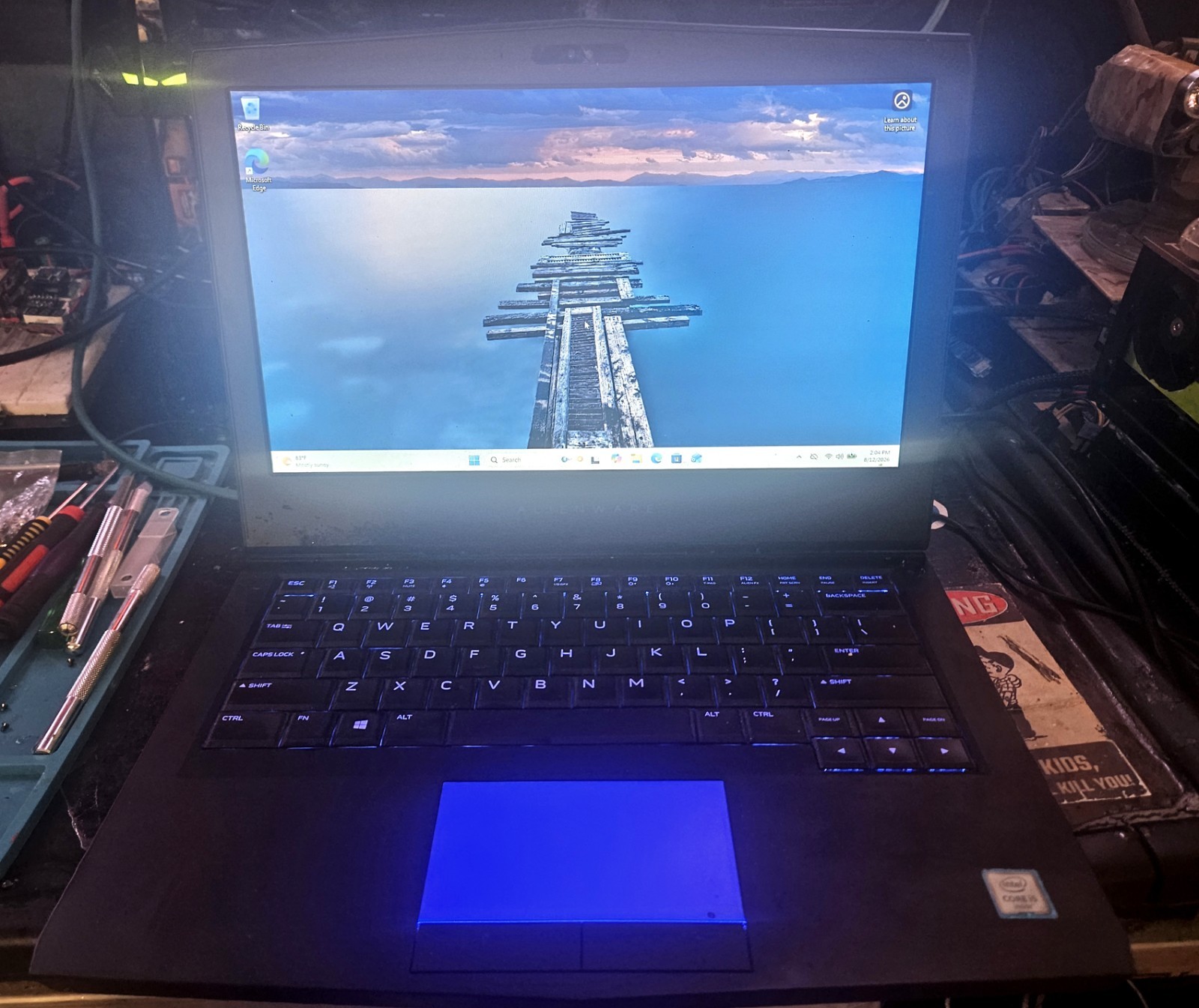 Alienware 13 R3  i5 -6300HQ 256GB NVMe 16GB RAM GTX 1060 Windows 11 +Charger