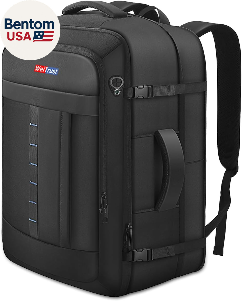 Travel Laptop Backpack, 50-60L Large Expandable Suitcase-Style Backpack for Busi