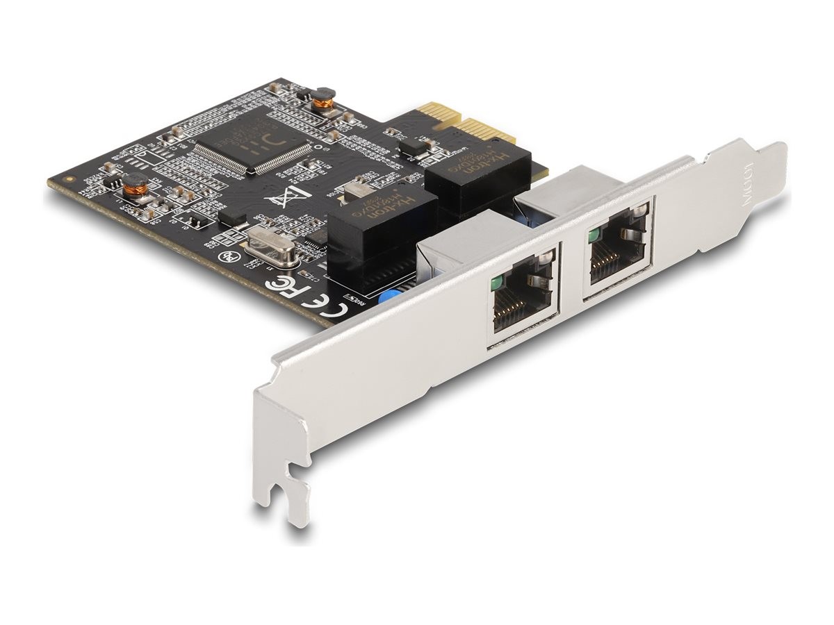 Delock PCI Express x1 Card to 2 x RJ45 Gigabit LAN RTL8111 Nic 88615