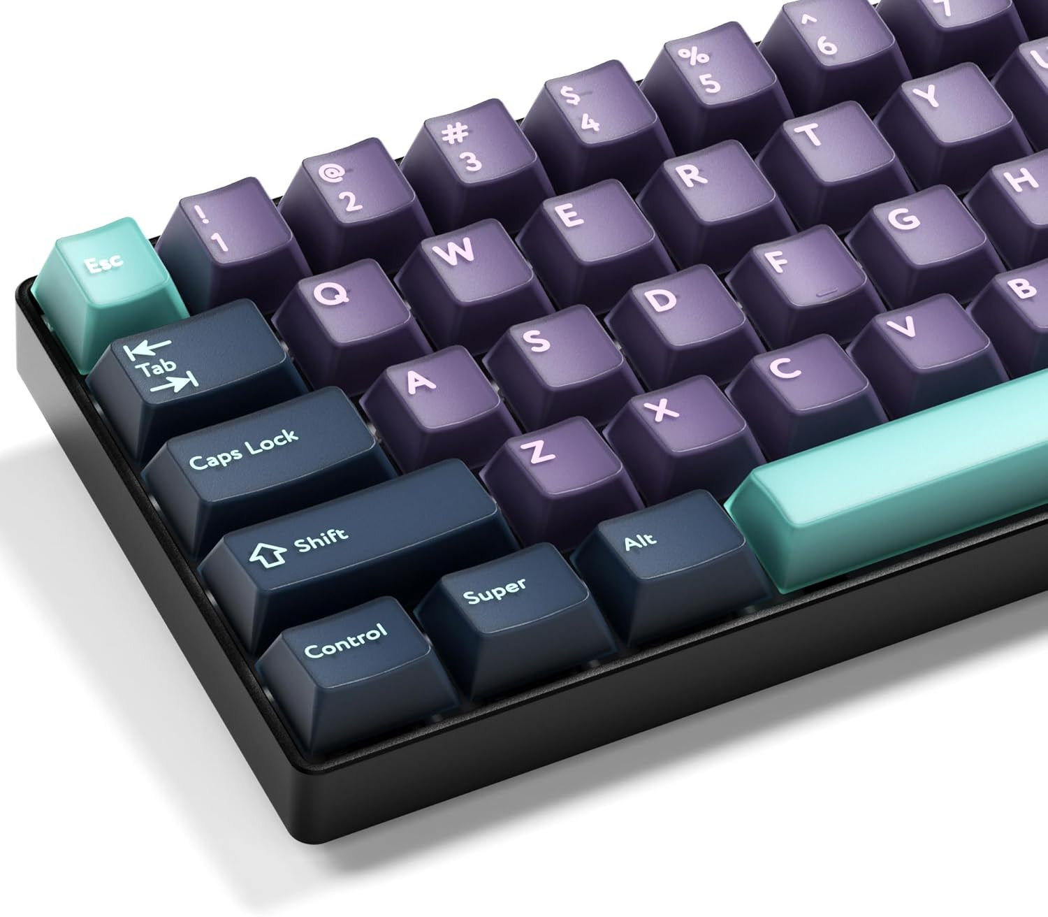 XVX Double Shot PBT Keycaps Set 216 Keys, Cherry Profile Custom Keyboard Keycaps