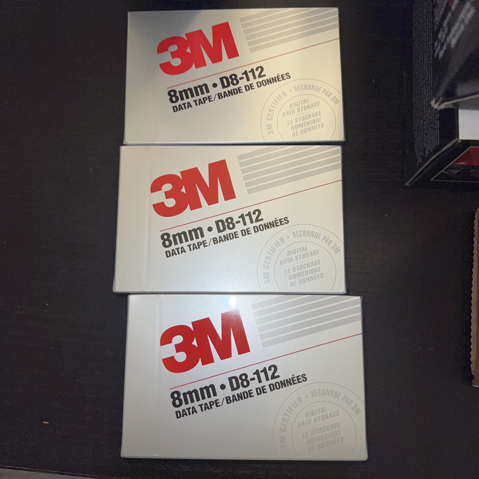 3M IMATION 8mm DATA TAPES D8-112, Lot of 3 Brand New Data Storage Made In Japan