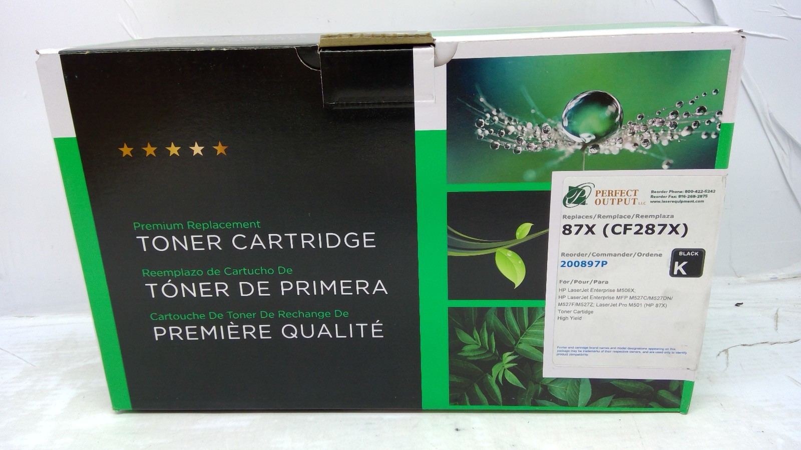 CLOVER Compatible 87X Black High Yield Toner Cartridge CF287X 200897P