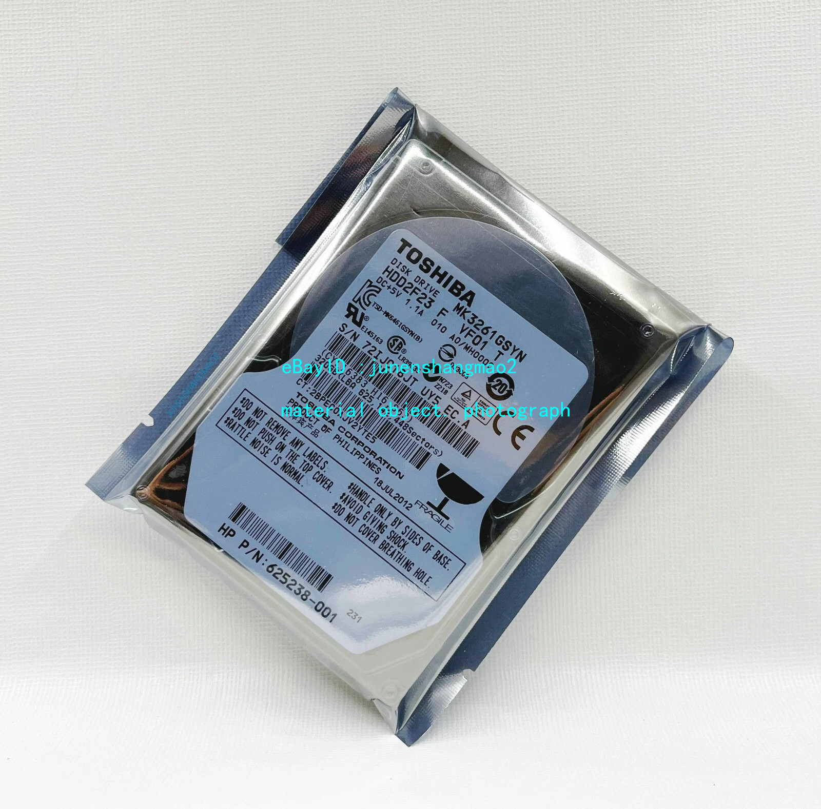 Toshiba 320GB 7200RPM MK3261GSYN SATA Momentus Thin 16MB 2.5" Notebook HDD
