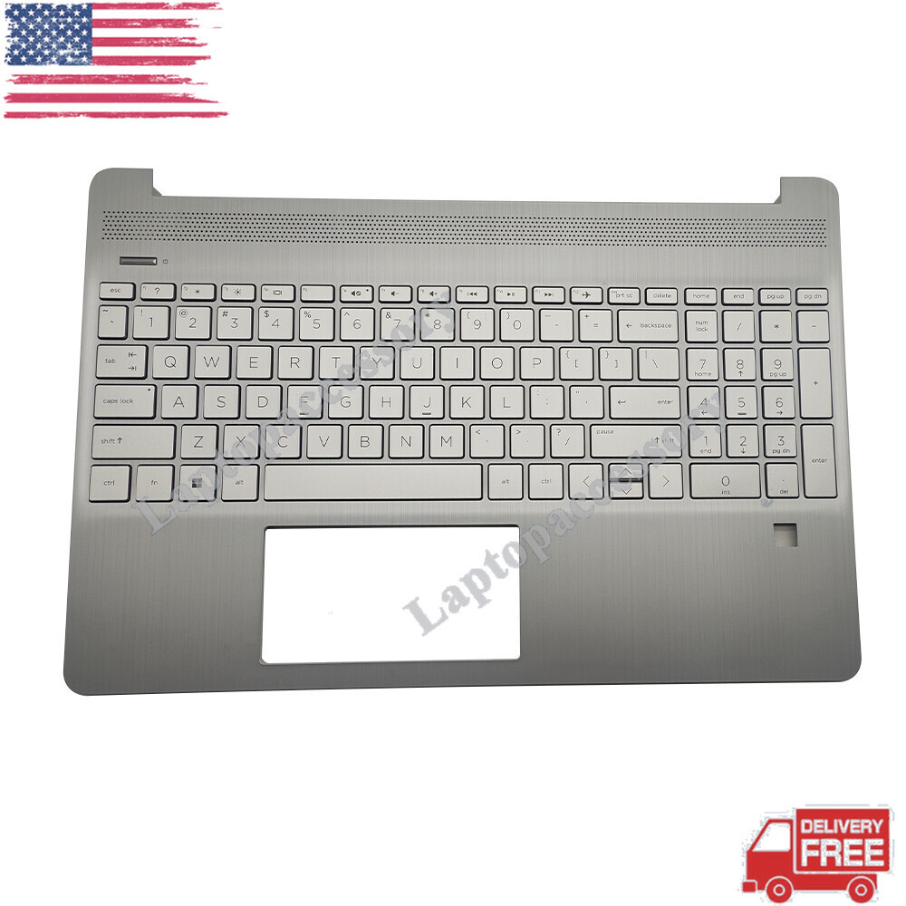 Palmrest w/ Non-Backlit Keyboard L63578-001 For HP 15-DY 15-EF 15s-EQ 15s-FQ