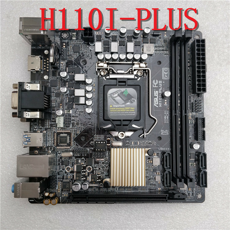 For Asus H110I-PLUS Motherboard Master Series Mini-ITX LGA1151 DDR4 32G Tested