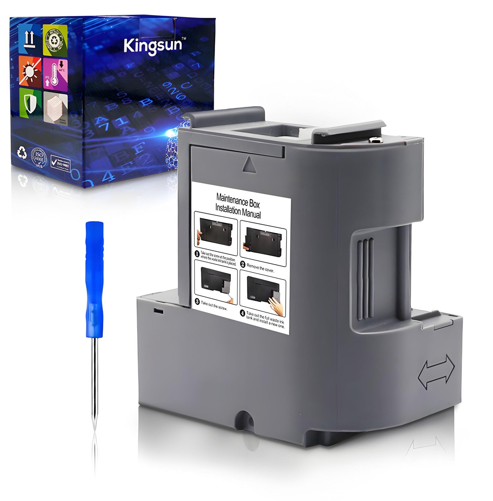 T04D100 EP-04D1 Ink Maintenance Box Compatible with ET-3710 ET-3750 ET-3760 ET-3