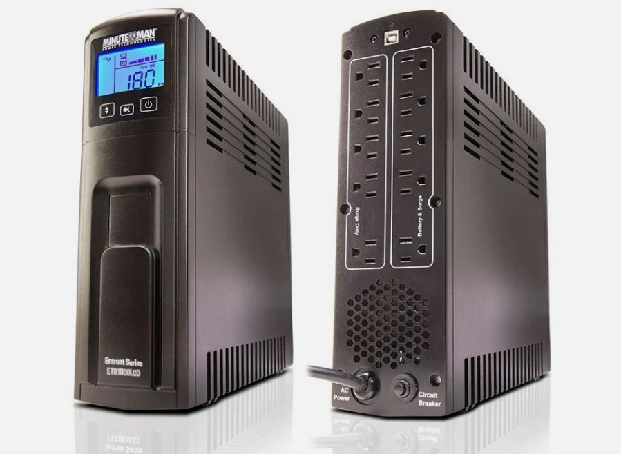 Minuteman 1000LCD UPS Battery Backup – 1000VA / 600W – Brand New
