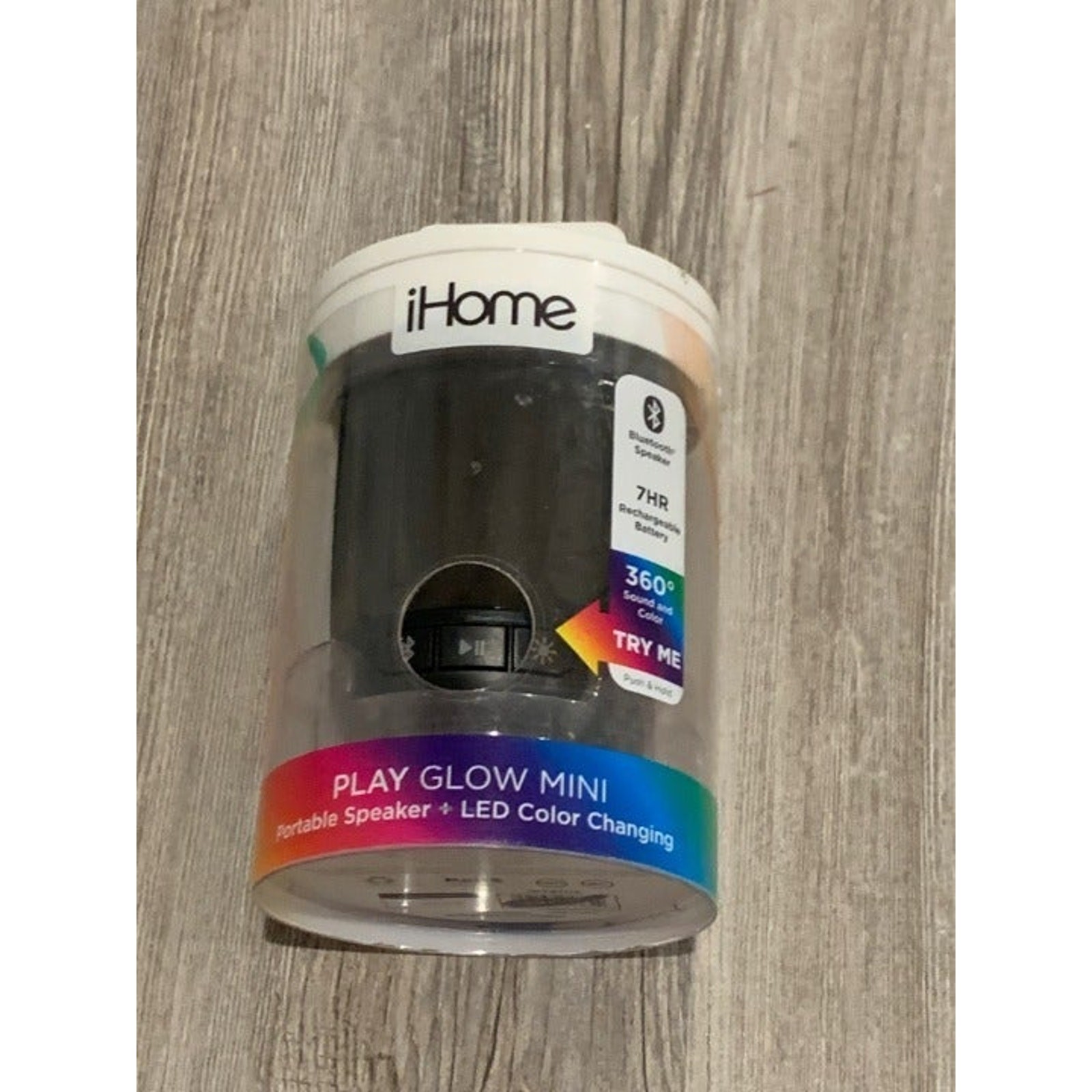 iHome iBT810 PLAYGLOW MINI wireless Bluetooth Speaker- black