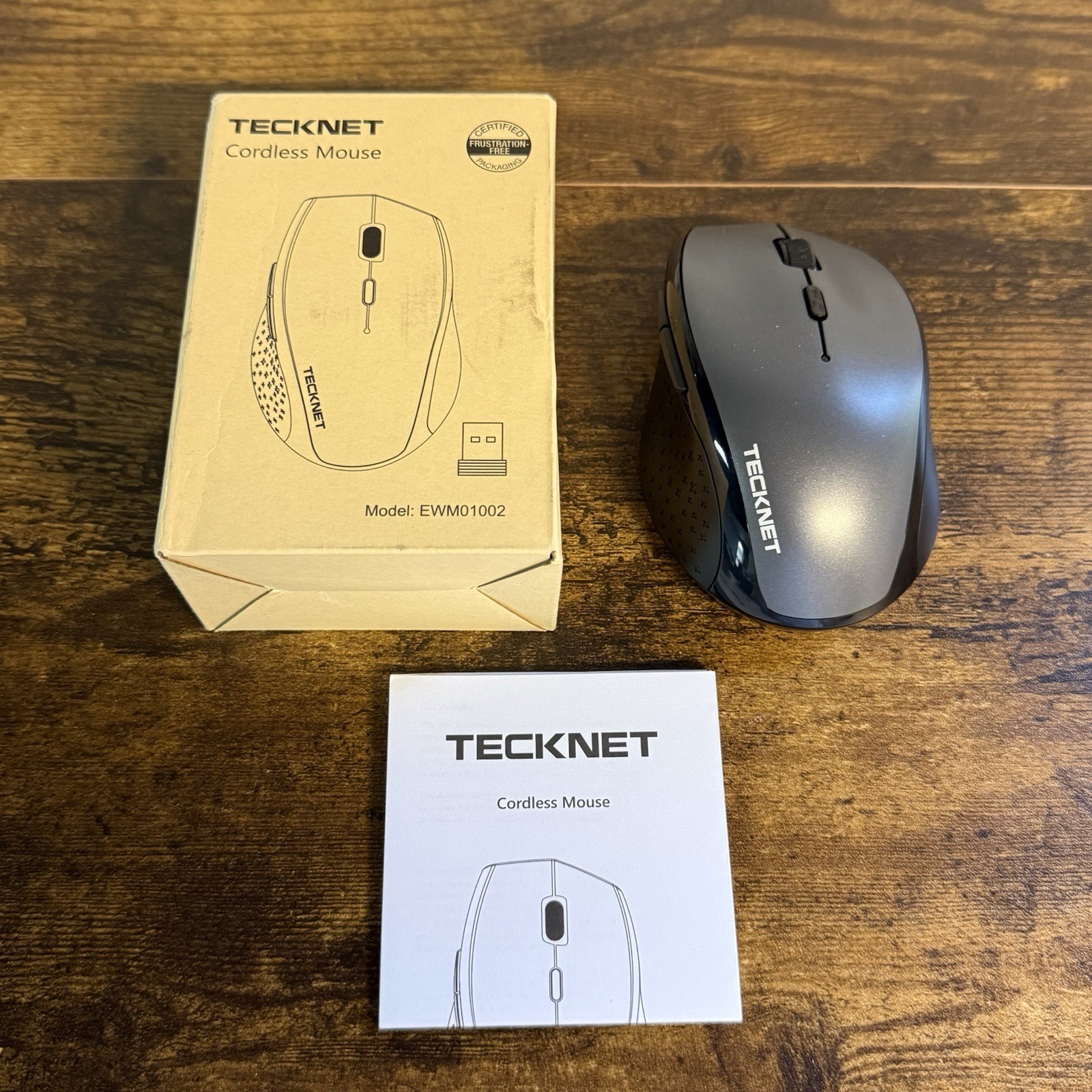 NEW - TechNet Cordless Mouse EWM01002 - Black