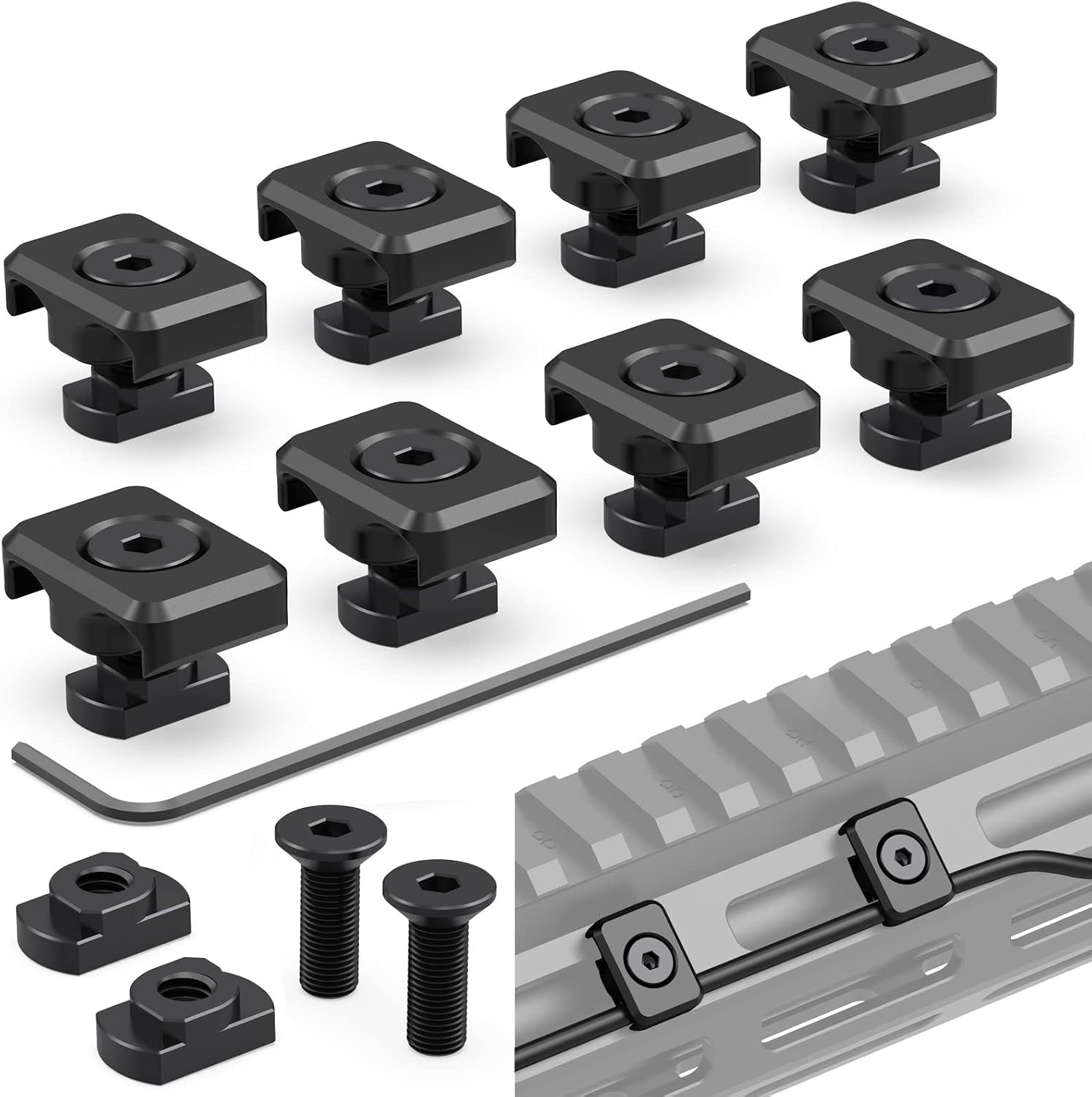 Pressure Switch Cable Management Guides Compatible with M-LOK System