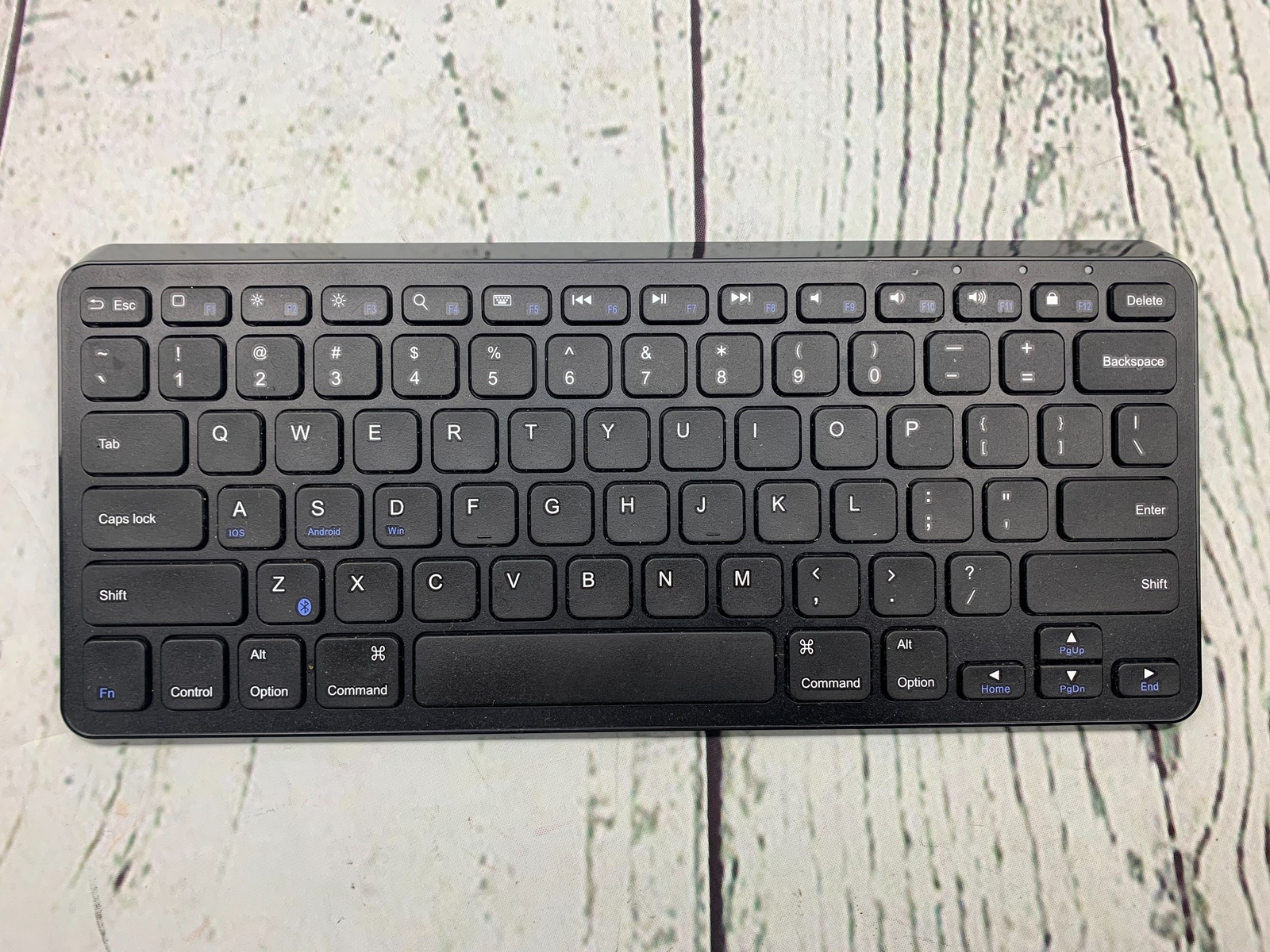 Ultra Compact Slim Profile Wireless Bluetooth Keyboard Black