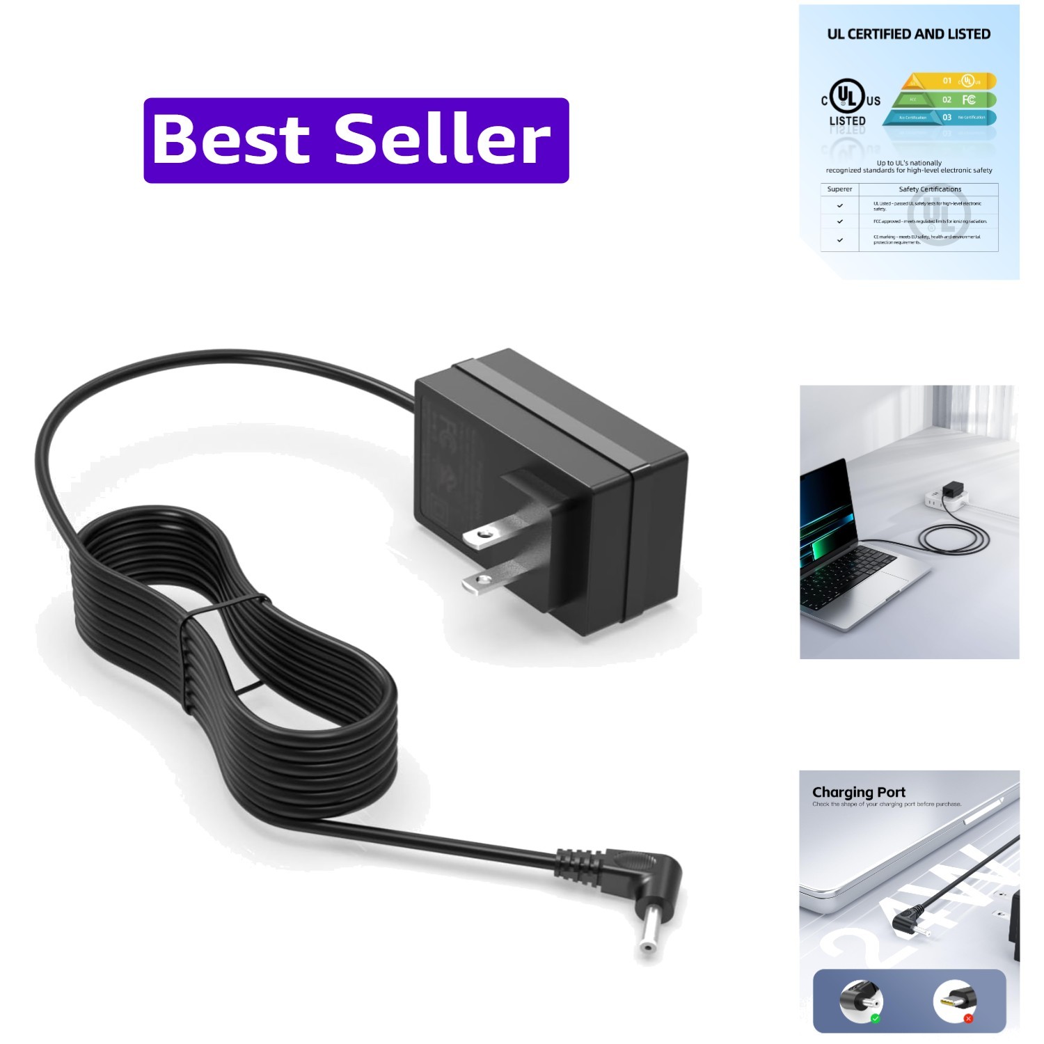 12V 2A Charger Fit for Gateway Laptop Model GWTC116-2BL GWTC116-2BK GWTN156-1...