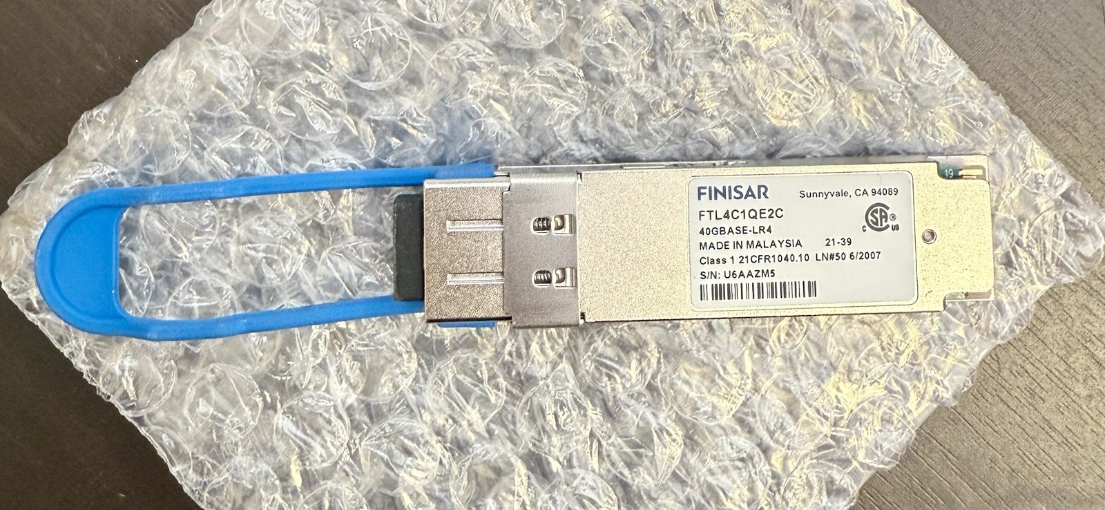 Open Box Finisar FTL4C1QE2C 40GBase-LR4 10km QSFP LC Transceiver