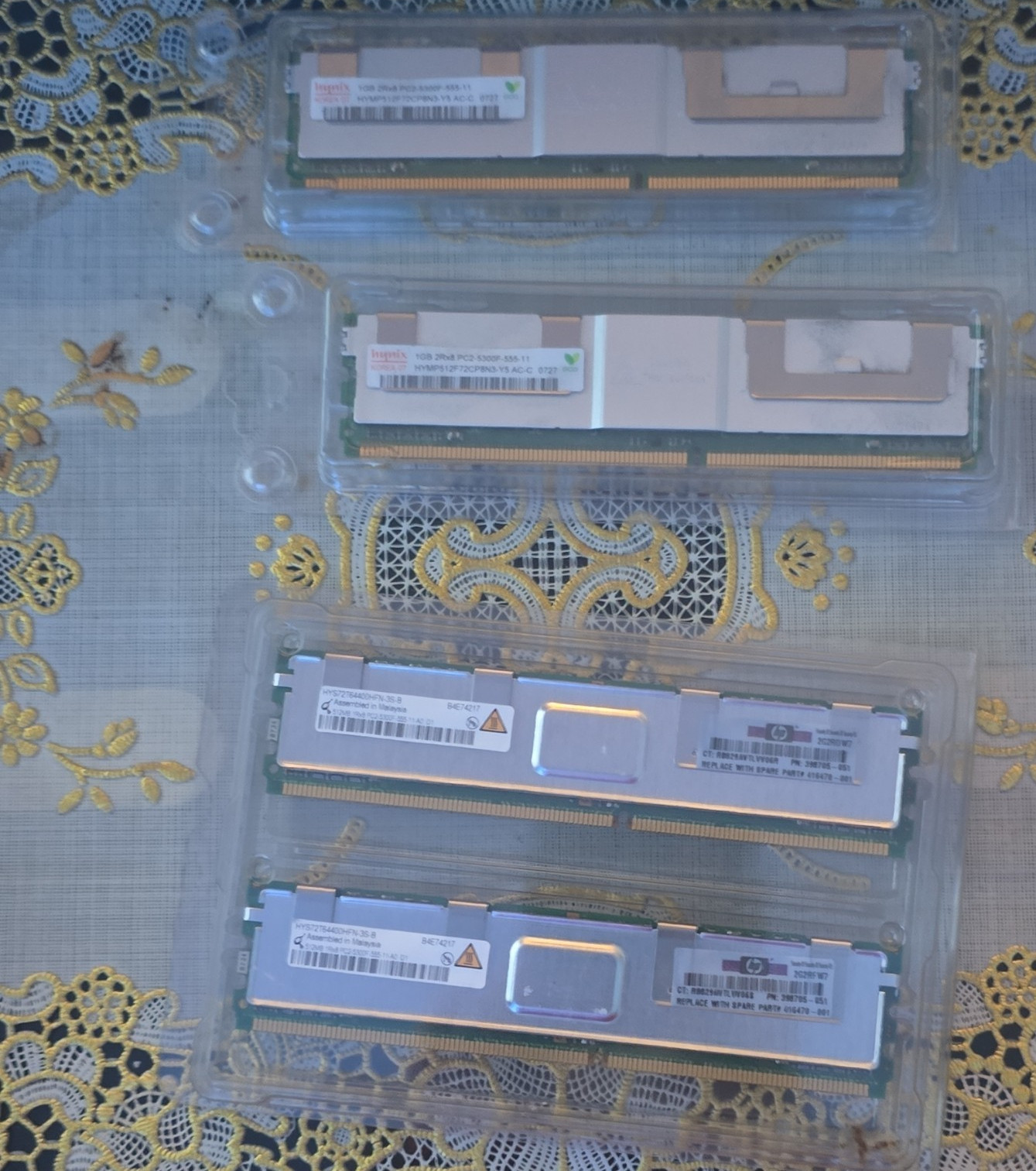 Hynix HP 4x DDR2 FB-DIMM PC2-5300F ECC Fully Buffered Server RAM 1GB 512MB