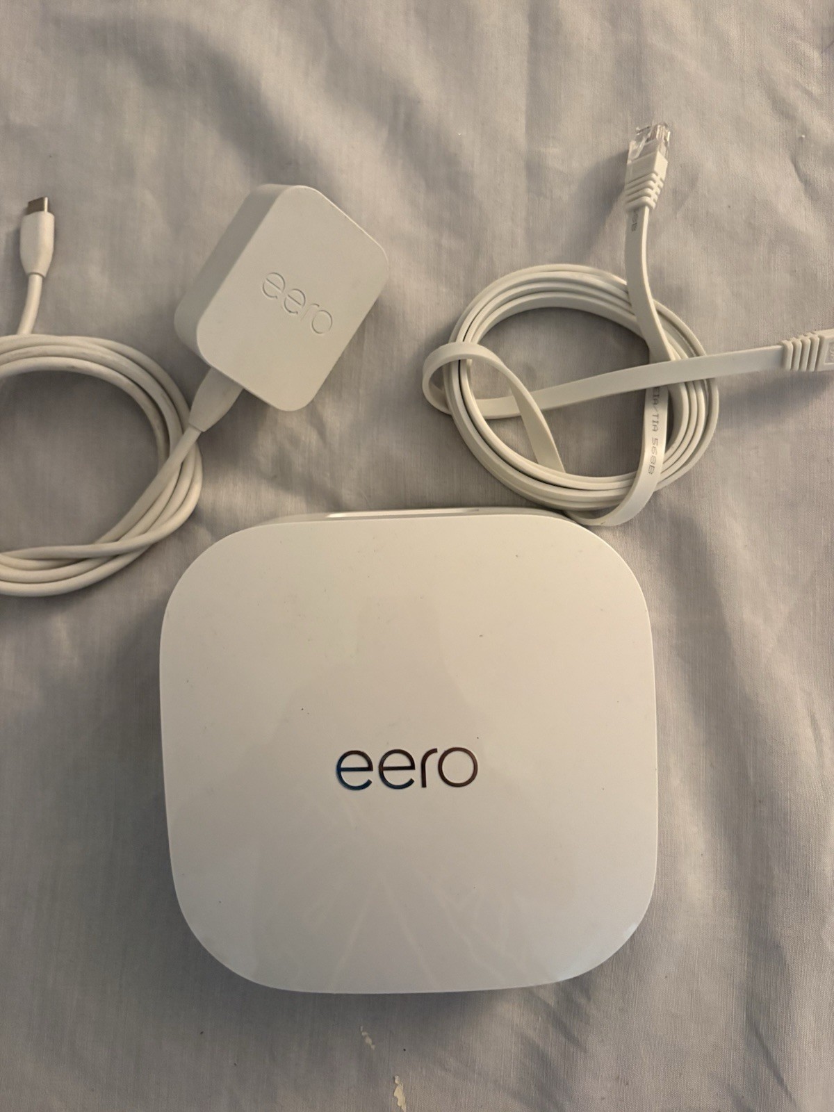 Amazon eero Pro 6E Tri-Band Mesh Wi-Fi Router & Power Supply Bundle