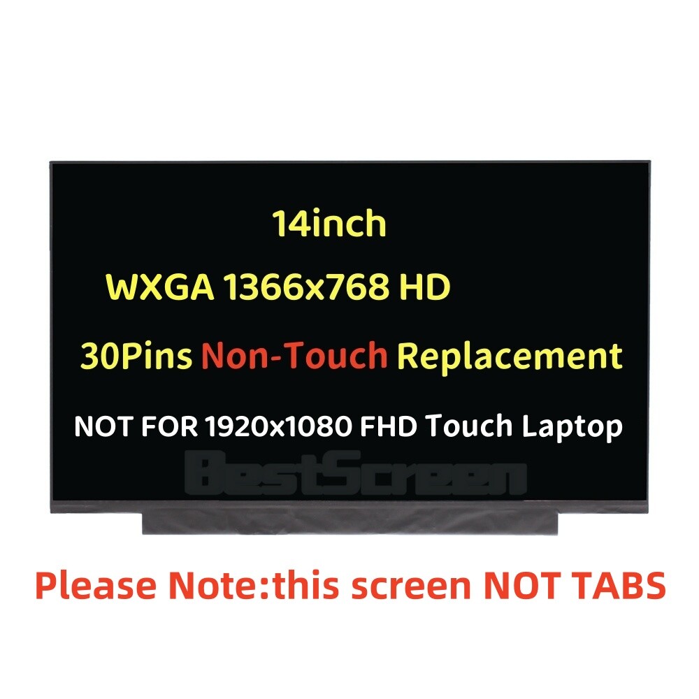 For HP 14-EP2011WM 14-EP2012WM HD LCD Screen 30 pin 14.0'' Non-Touch LED Display