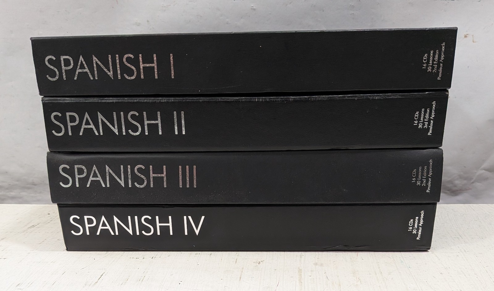 Pimsleur Approach Gold Edition Spanish Levels 1-4 I II III IV 64 AUDIO CDS Total