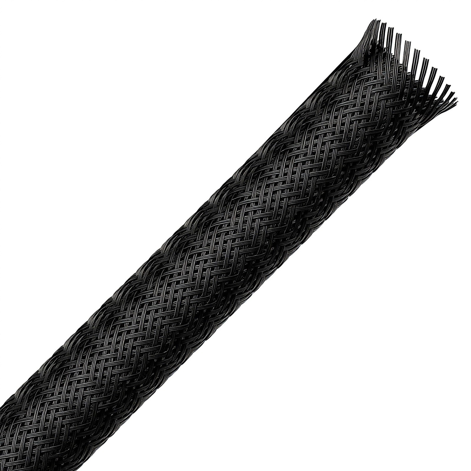 1 2 10 ft Black Expandable Braided Cable Sleeve PET