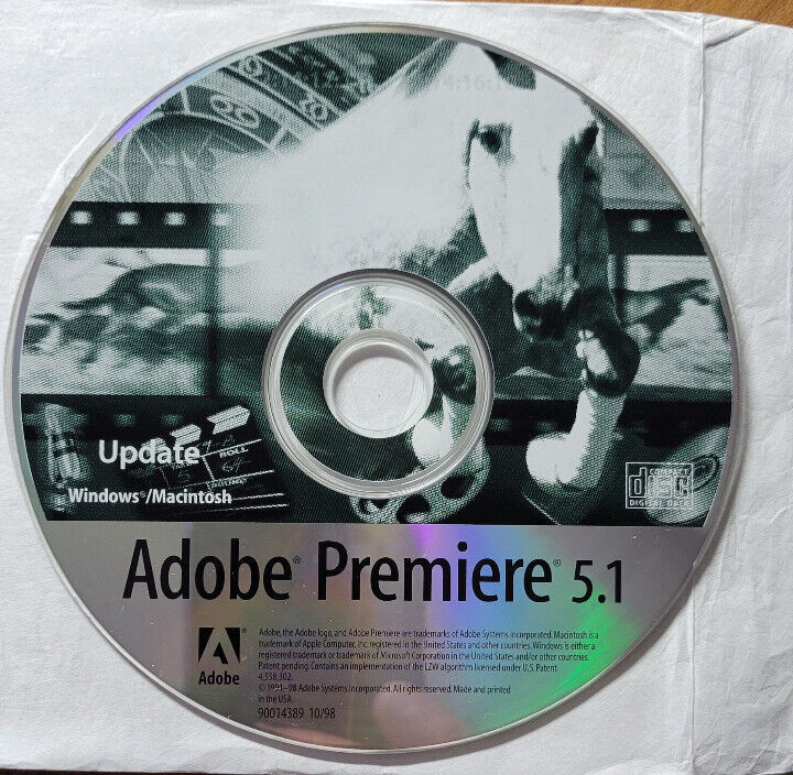Adobe Premiere 5.1 Update for Windows, no Serial Number