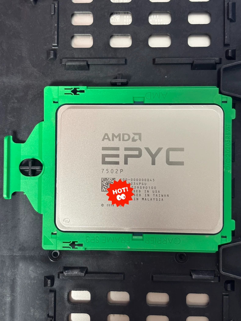 AMD EPYC 7502P Server CPU 32C 64T 2.5GHz SP3 Socket Processor Unlocked