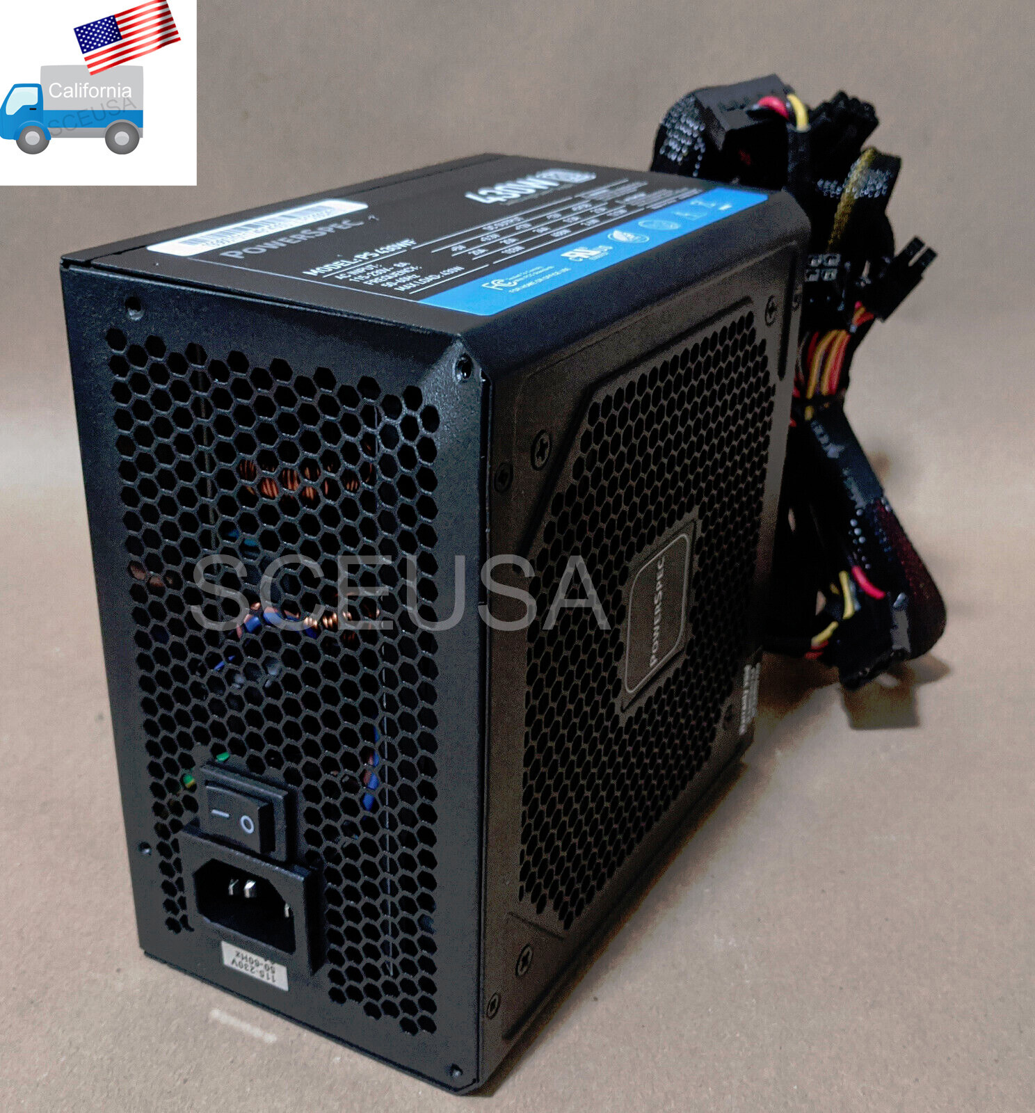 Dented: PowerSpec 430W 80plus Approved 2x PCIe Internal PC Power Supply Unit PSU