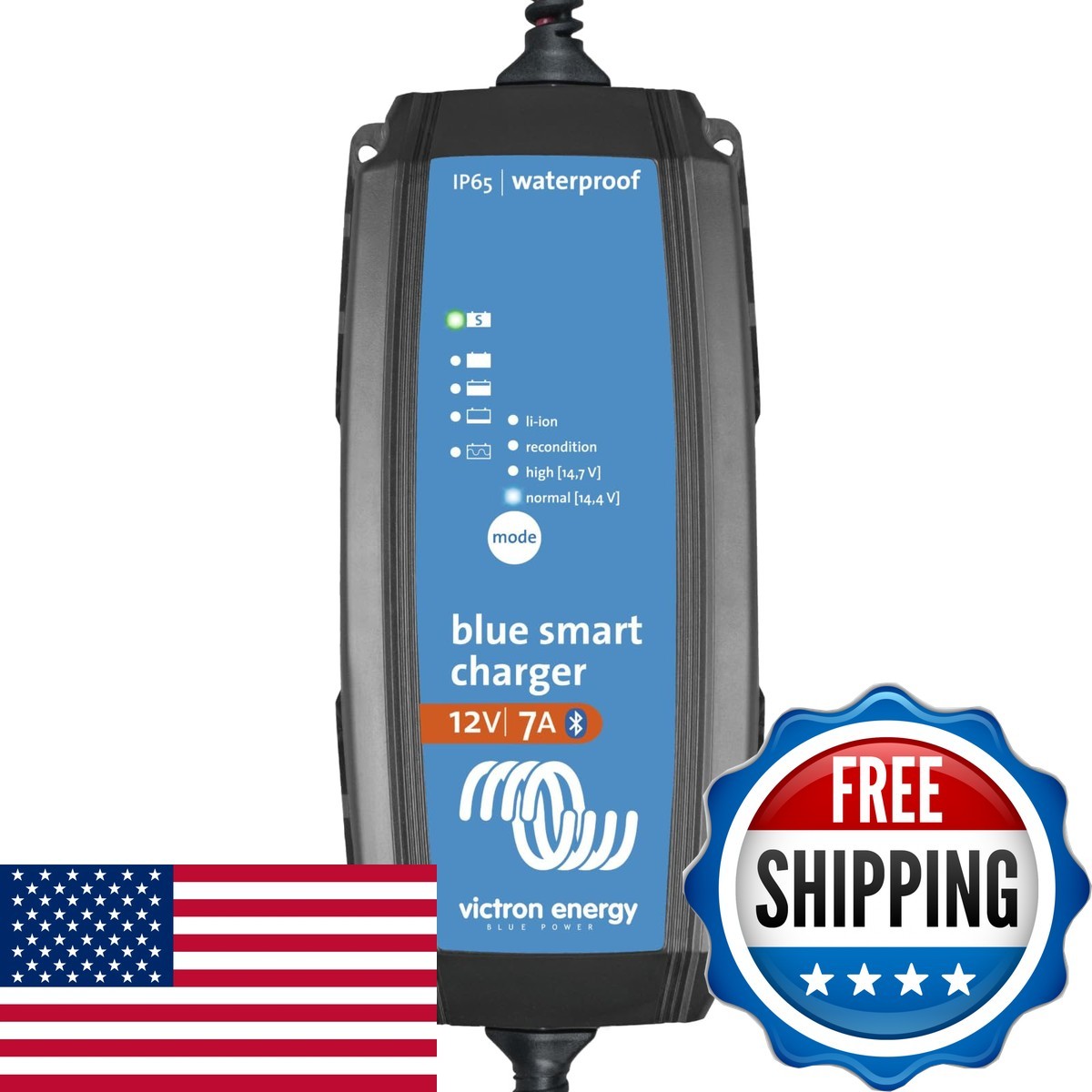 Victron Energy Blue Smart IP65 Smart Car Battery Charger 12V 7A