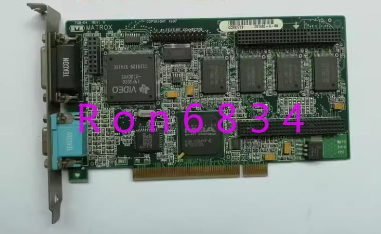 1pc used MATROX 708-04 REV:A PCI graphics card