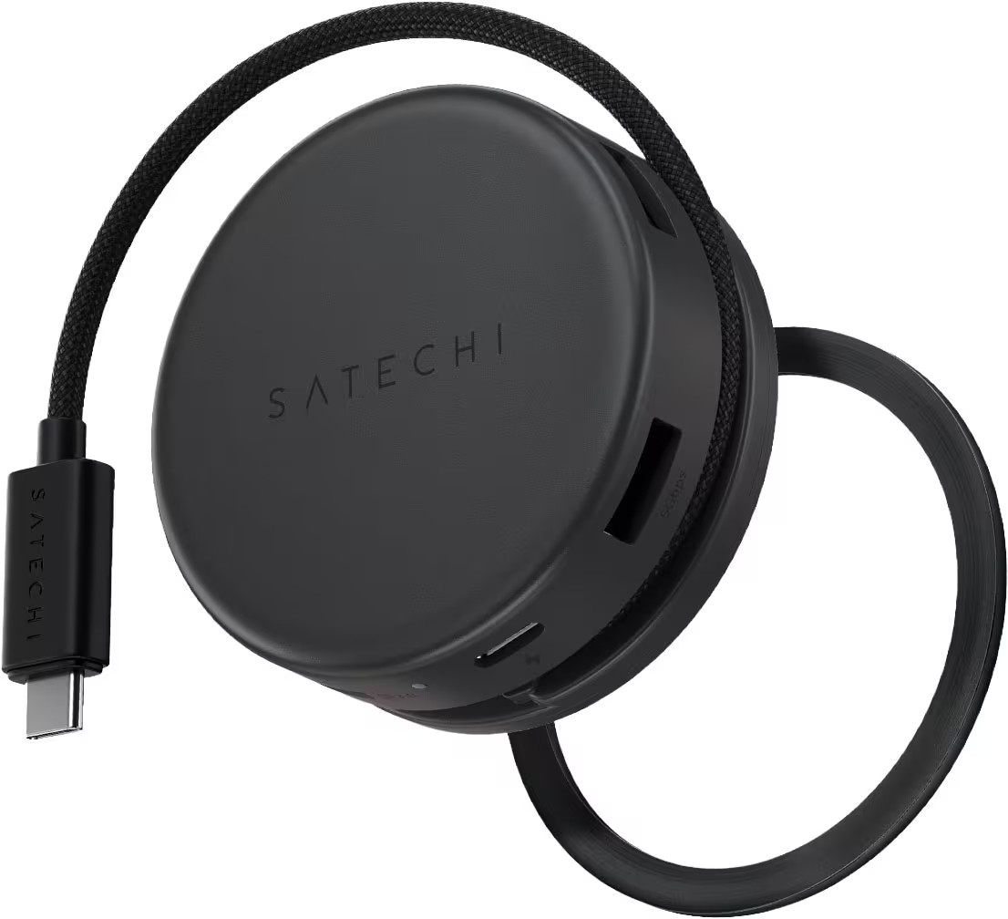 Satechi - OntheGo 7-in-1 USB-C Hub, 100W PD, HDMI 4K/60Hz, Ethernet, SD/micro...