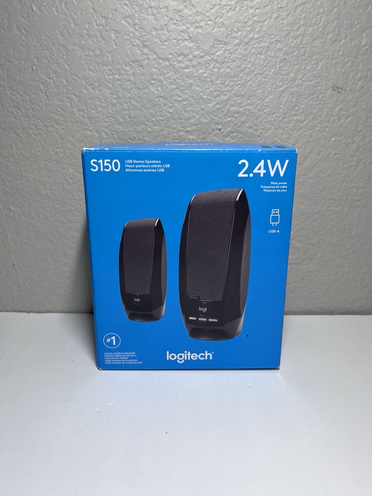 Logitech S150 USB Speakers with Digital Sound Audio 2.4W New In Open Box USB-A