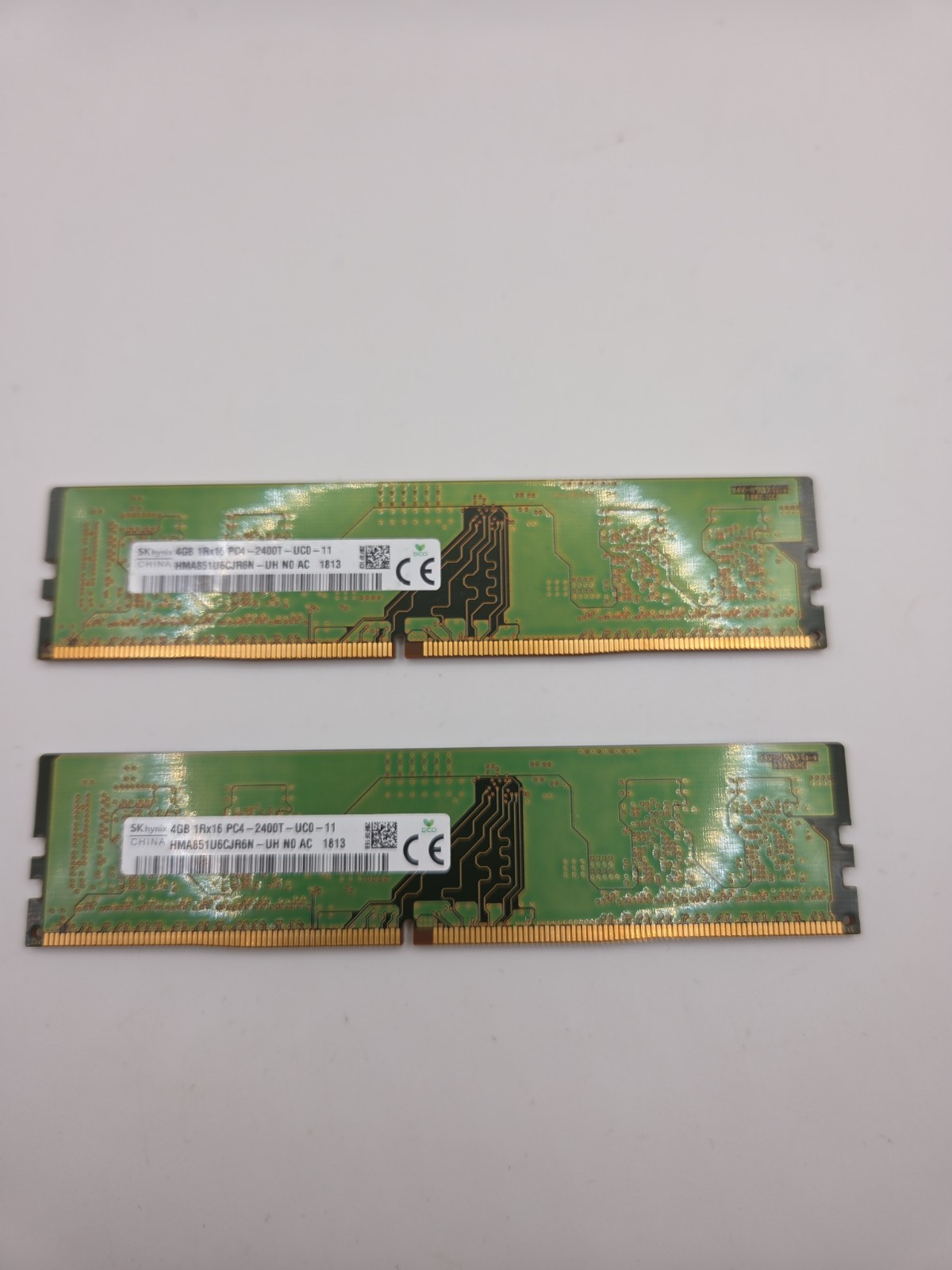 SK Hynix HMA851U6CJR6N-UH PC4-2400T-UC0-11 4GB 1Rx16 Desktop Memory RAM Lot of 2