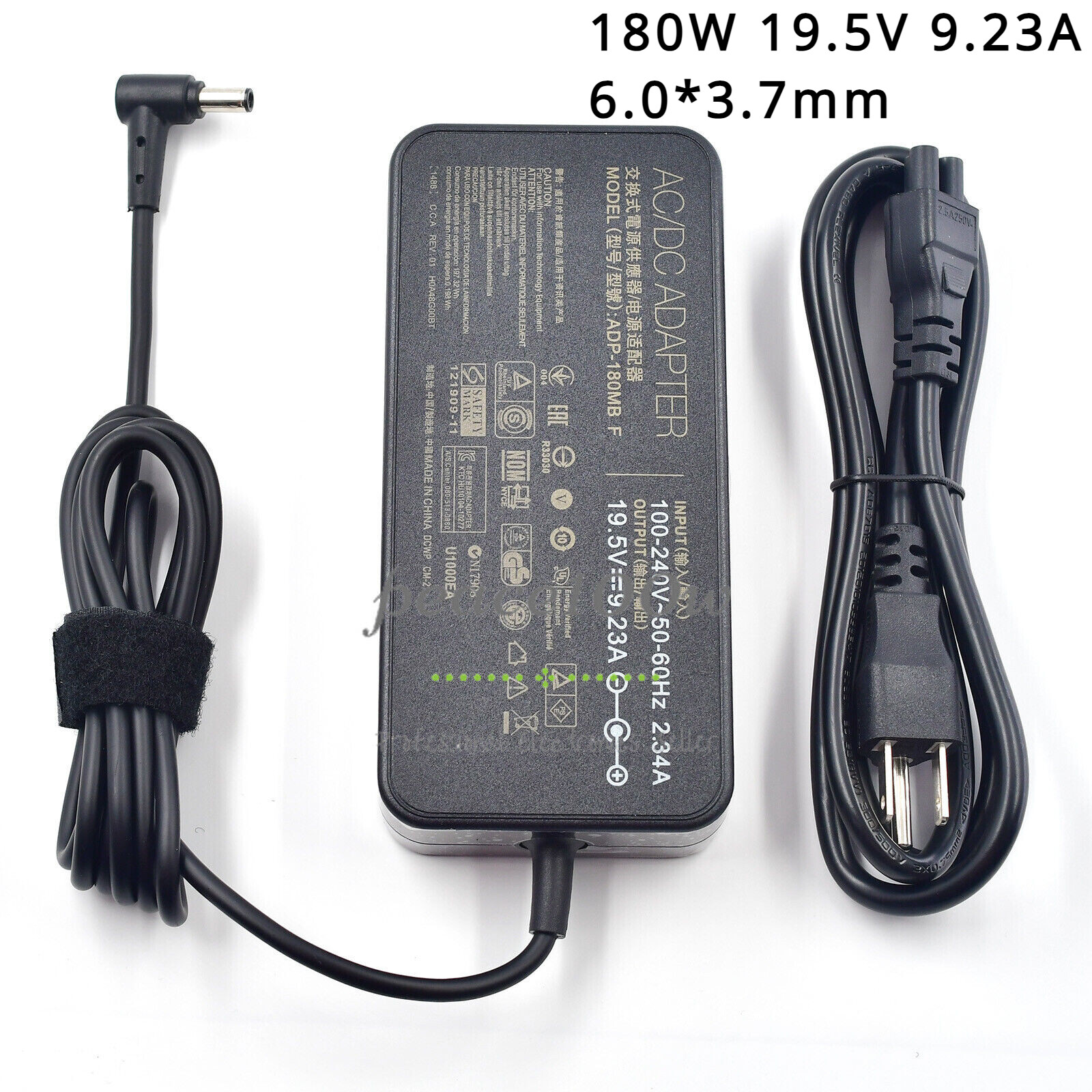 180W 19.5V 9.23A Laptop Charger Adapter for ASUS Rog Zephyrus A17-180P1A 6.0mm