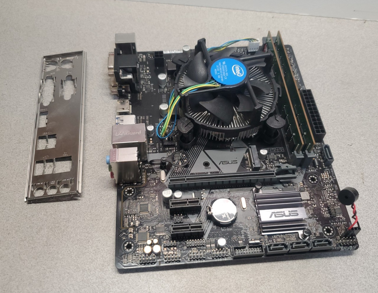 Asus Prime H310M-A R2.0 MicroATX Motherboard Intel i5-9400 16GB DDR4 IO Shield