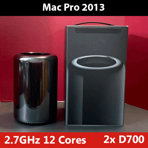 2013 Mac Pro 2.7GHz 12-Cores | Dual AMD D700 | 128GB RAM | 1TB Apple PCIe SSD