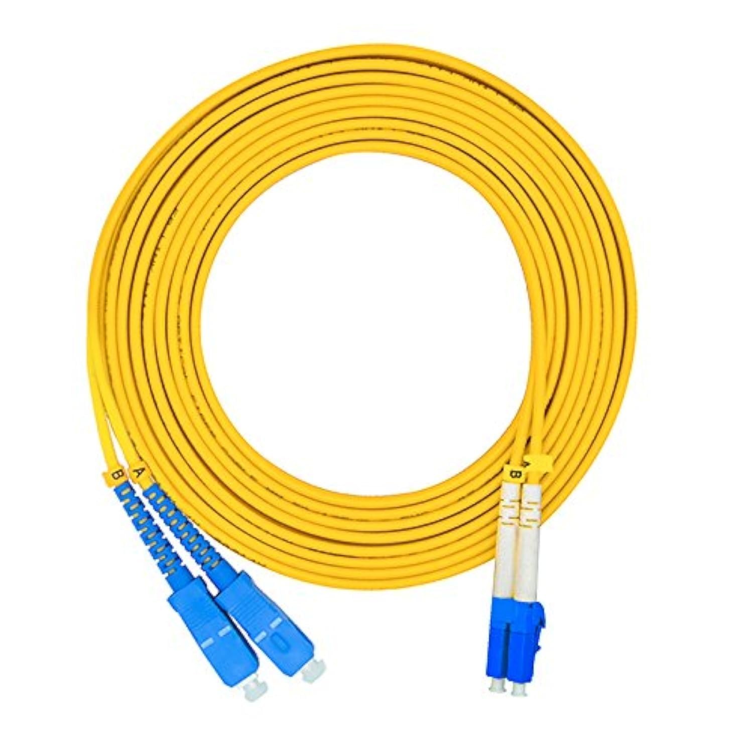 10 Meters 33FT LC To SC Duplex 9/125 SingleMode Fiber Optic Cable Patch Cord