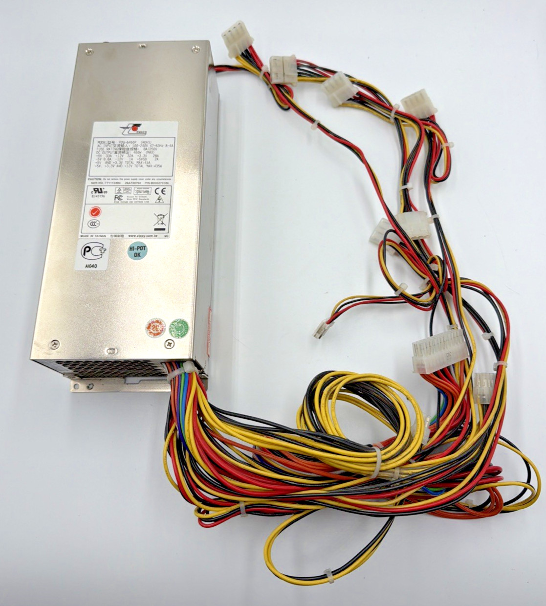 Zippy EMACS P2G-6460P ROHS POWER SUPPLY 100-240V P/N B000270186