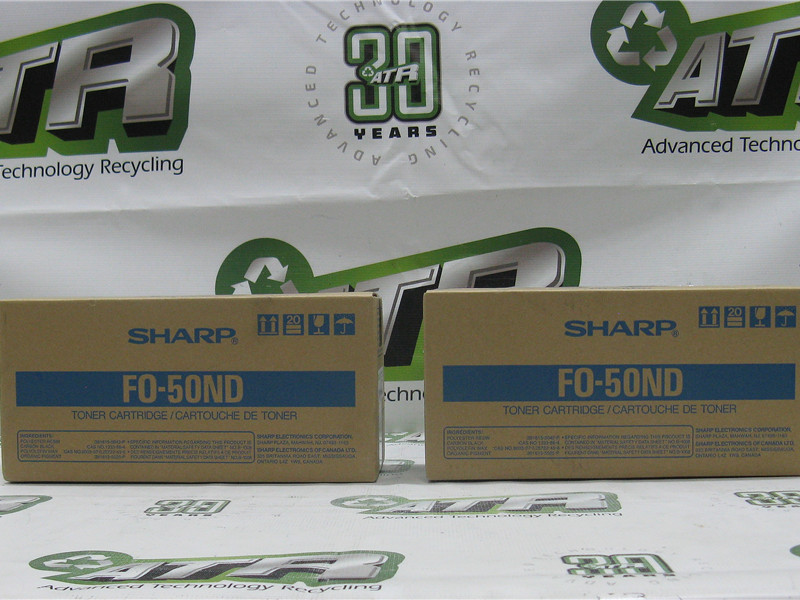 Sharp FO-50ND Black Toner Cartridge New in Open Box Condition Lot of 2
