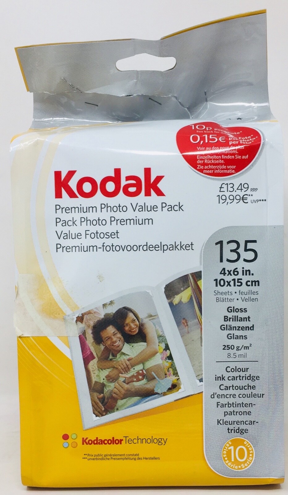 KODAK 10 8166563 PREMIUM PHOTO VALUE PACK EASYSHARE 5100/5300/5500/ESP 3/5/7/9