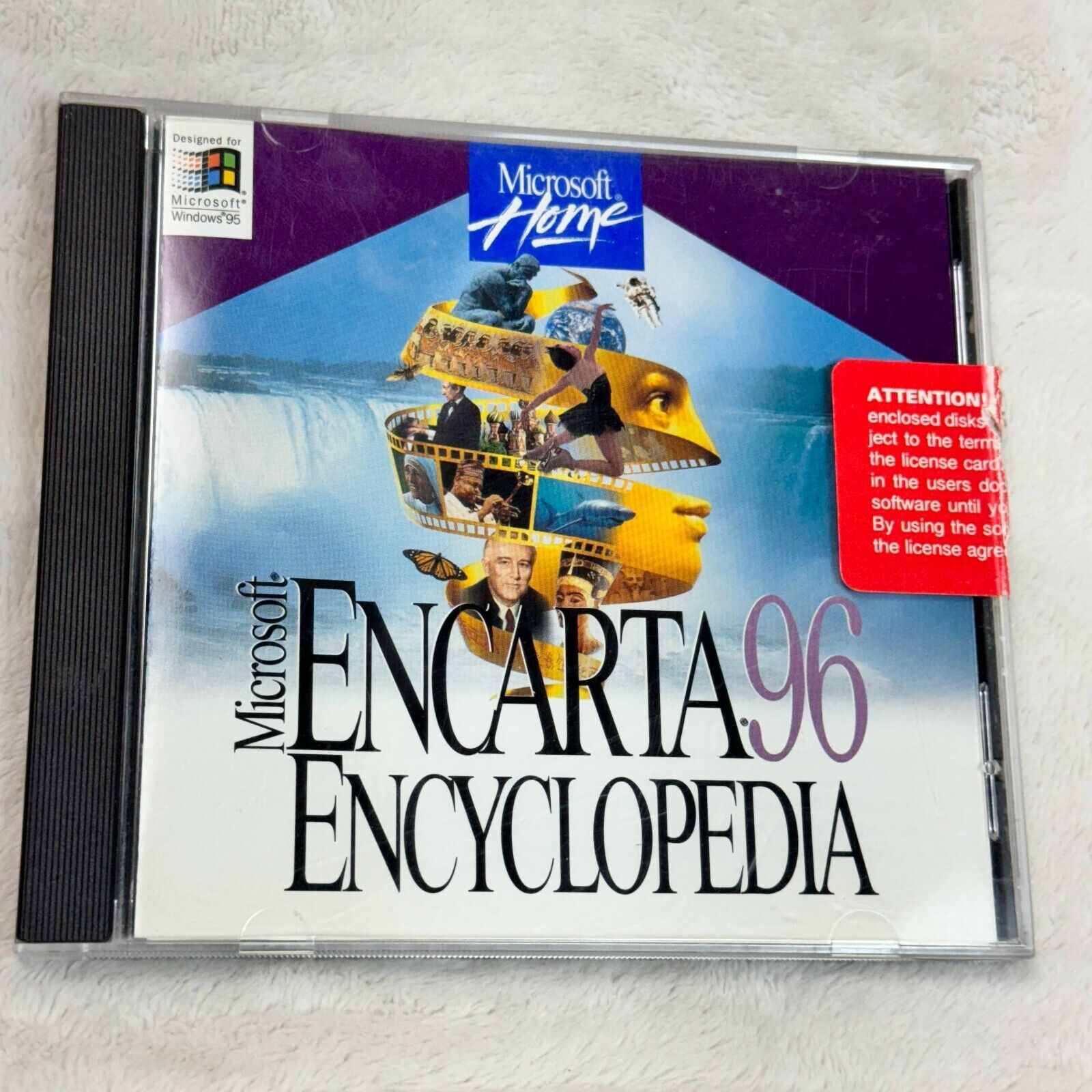 VINTAGE Microsoft Home Encarta 96 Encyclopedia For PC CD-ROM