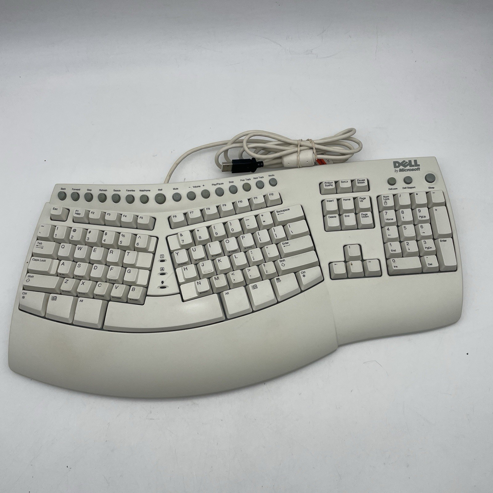 Dell by Microsoft Ergonomic Natural USB Keyboard Pro Model No. RT9403 TESTED