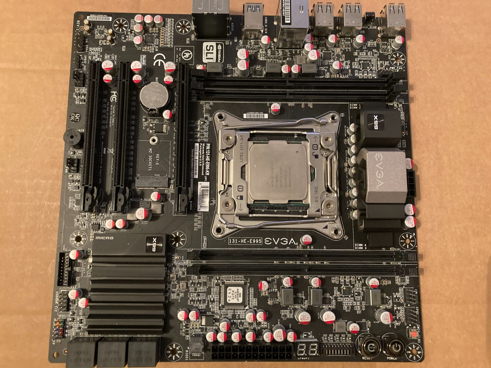 [Combo] EVGA X99 MICRO mATX LGA 2011 Mobo + Intel Core i7-5930K CPU + I/O Shield